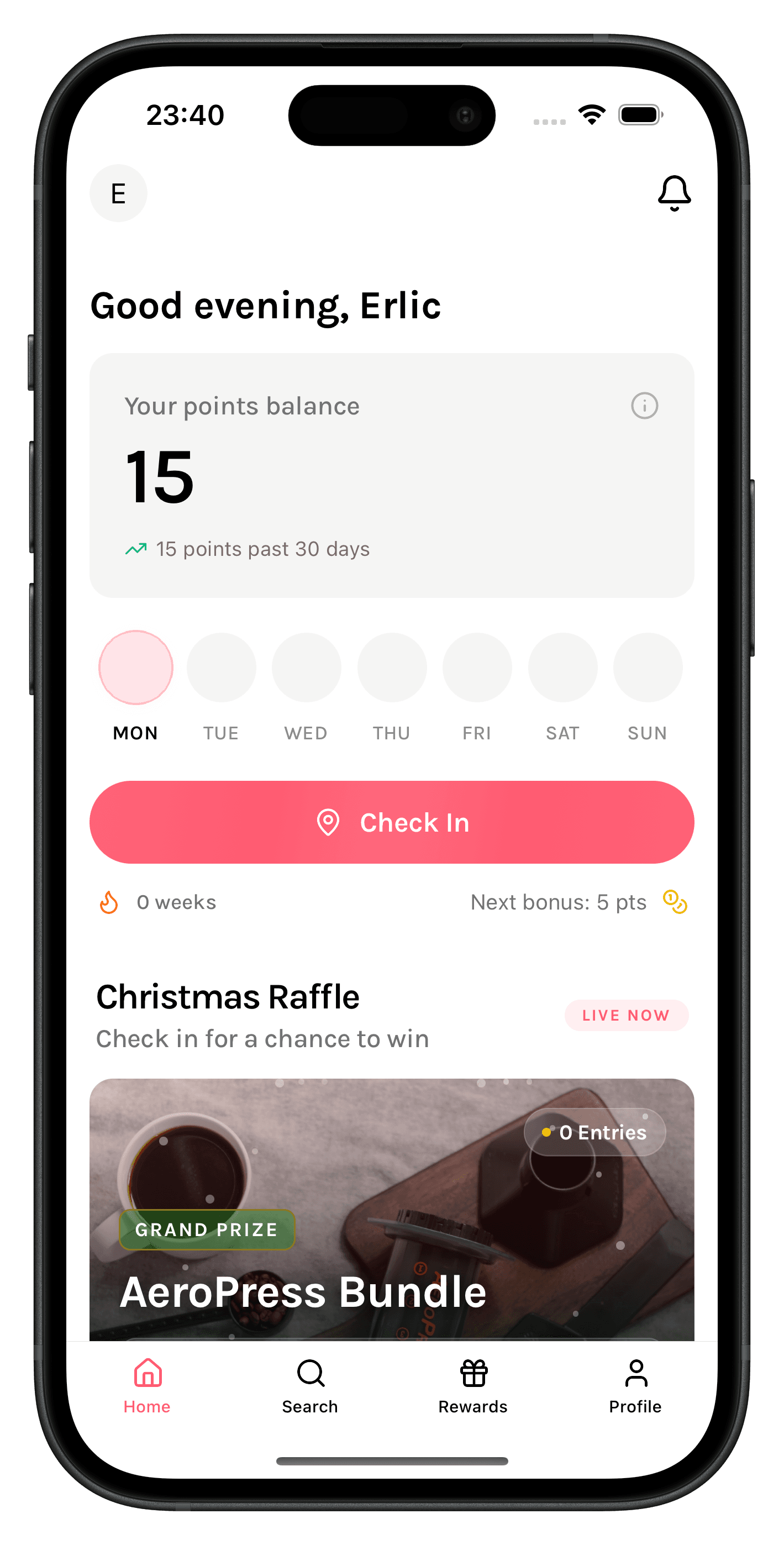 Coffee Filtered App Screenshot